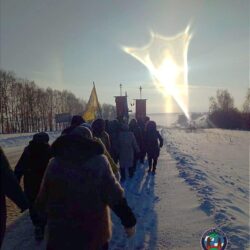 На пути из Кулебаки — Дивеево в январе 2022 года прошёл Рождественский крестный ход-4 дня в пути.  Произошло Чудо явления Божьей Матери. Генерал Э. Артюхов посвятил этому Чуду стихотворение…
