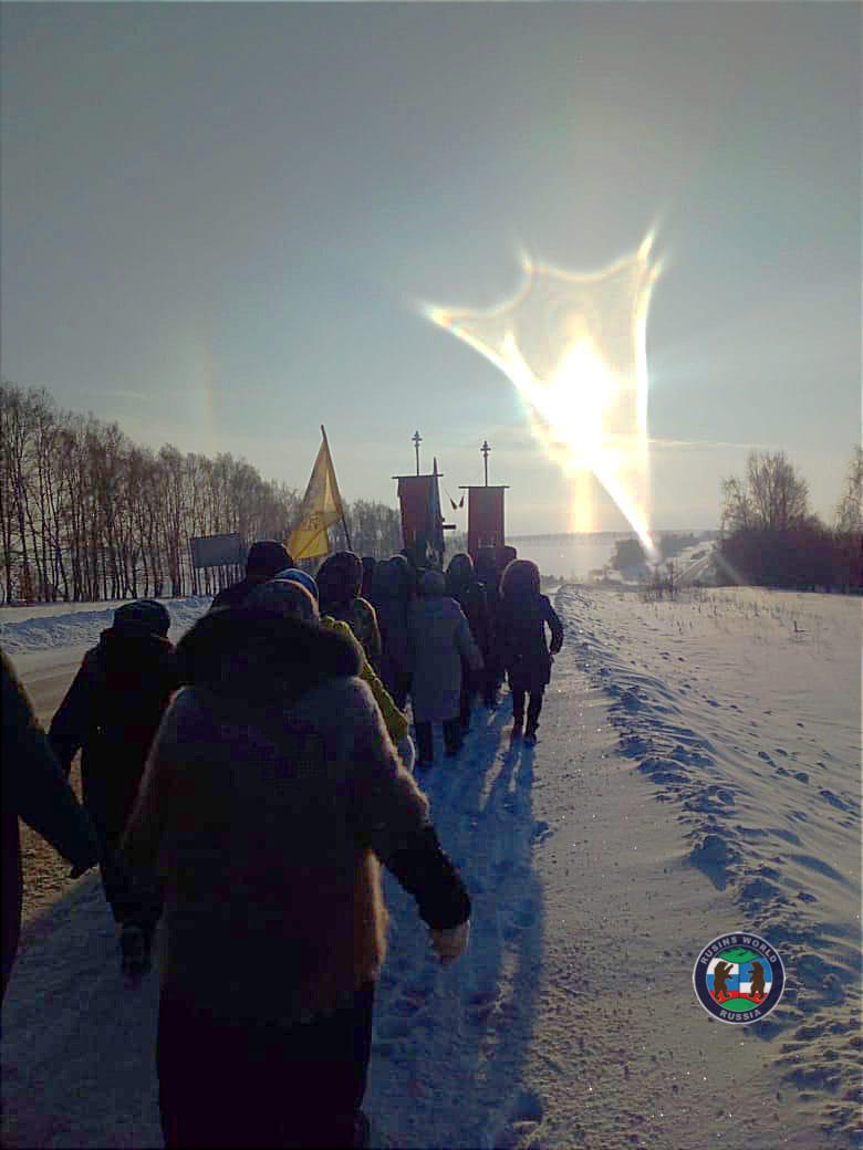 На пути из Кулебаки – Дивеево в январе 2022 года прошёл Рождественский крестный ход-4 дня в пути.  Произошло Чудо явления Божьей Матери. Генерал Э. Артюхов посвятил этому Чуду стихотворение…
