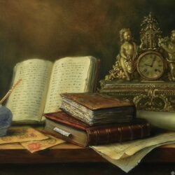 Номинант на «Русскую премию» Генерал Э. Артюхов «Лежала книга на столе, старенькая, черна, потертая, и буквы в книге той чудные — «Хлѣбъ души» название ее…»