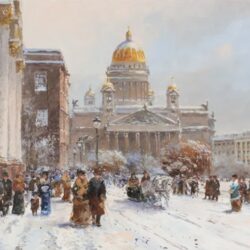 Номинант на «Русскую премию» Генерал Э. Артюхов «Снег покрылся золотом сусальным, обычно это нынче и нормально. На ярко белом золото ведь краше…»