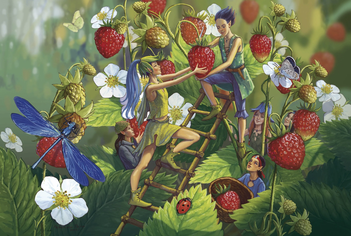 Русинский поэт и писатель М. Чикивдя «Пахнут ягоды ліскōві, червенїє ся паллак, я на них усе ходив’им, коли быв’им йщи дїтвак…»