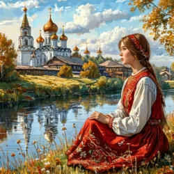 Русский поэт, Пётр Григорьевич Сафонов «Мир Тебе, моя сторонка, Золотая наша Русь! Красотою, как девчонка, расплескай по сердцу грусть…»